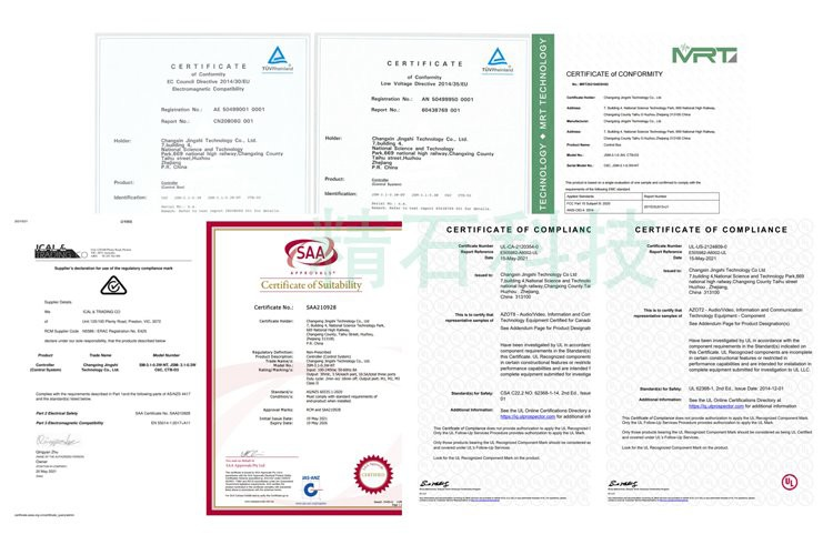 China 3 motor controller certificates